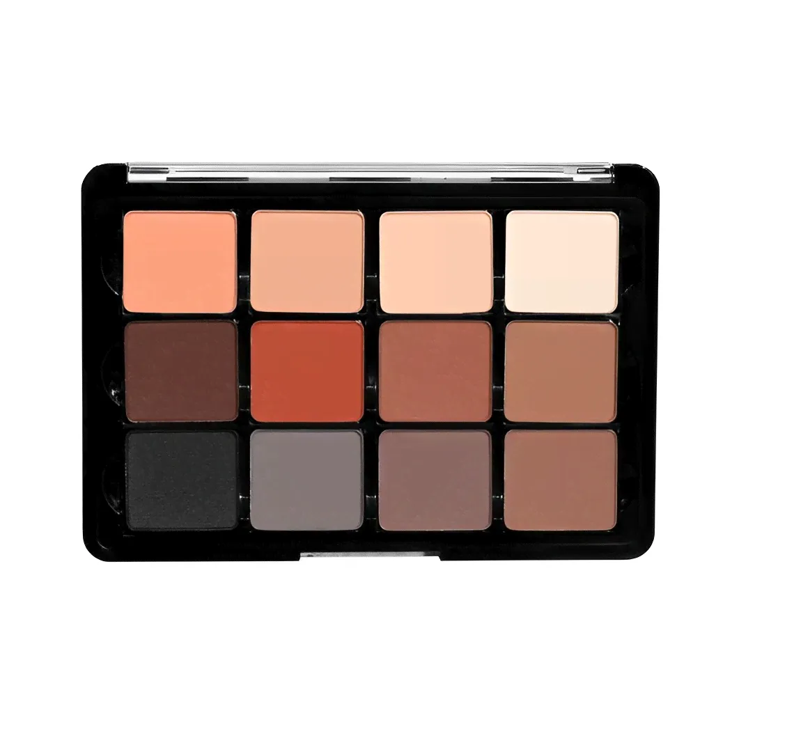 VISEART Палетка матовых теней Matte eyeshadow palette, 01 Neutral Matte-0