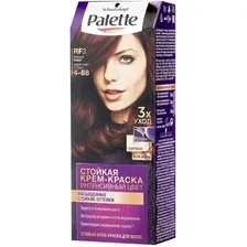 Palette Интенсивный цвет Стойкая крем-краска для волос, RF3 4-88, Красный гранат.