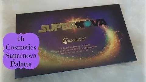 Обзор палетки BH Cosmetics Supernova с свотчами