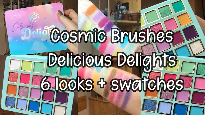 Trying out Cosmic Brushes Delicious Delights palette | New exciting indie brand? | 6 looks