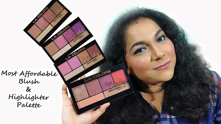 L.A. Color So Cheeky Blush & Highlighter Palette | Best Way to Use | hot & Spicy | Affordable