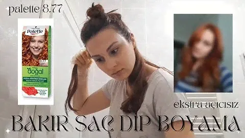 BAKIR SAÇ DİP BOYAMA | açıcısız | palette 8.77