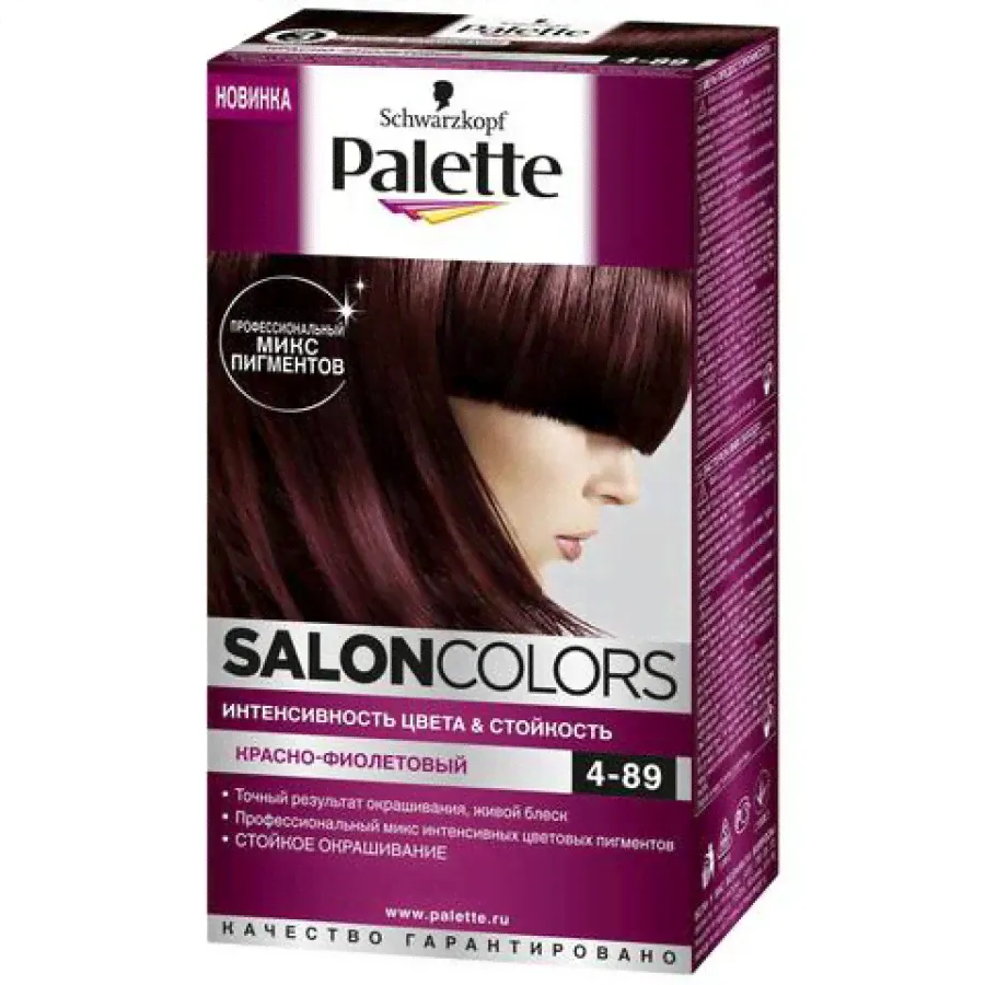 Краска для волос Palette Salon Colors 4-89 Красно-фиолетовый-0