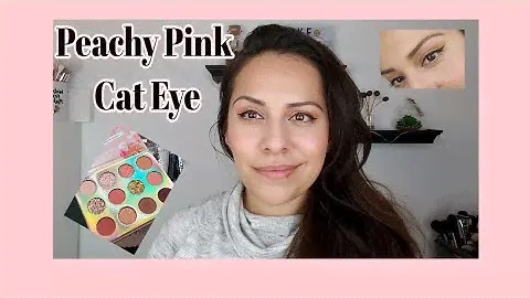 SUPER EASY • Peachy Pink Cat Eye • Sweet Talk Palette + Glossier Pro Tip