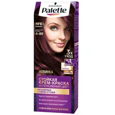 Palette Интенсивный цвет Стойкая крем-краска для волос, RFE3 4-89 Баклажан.
