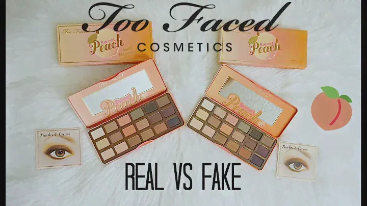 REAL vs FAKE $10: Too Faced Sweet Peach Palette (How To Spot)