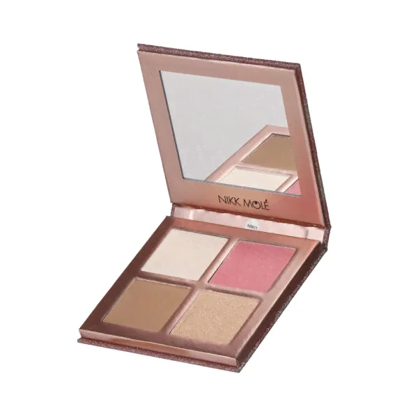 Палитра для лица (Face Palette) Скульптор-Румяна-Хайлайтер Nikk Mole №1-1