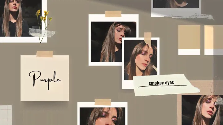 purple smokey eyes - dreamy eyeshadow palette by Nabla