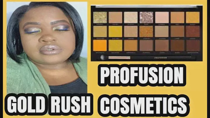Gold Rush Profusion Cosmetics Palette Review and Demo