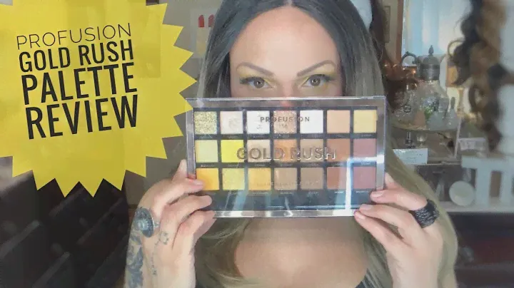 $10 gem!! Profusion GOLD RUSH review | How I use pressed glitters | #TiaTreatWeek