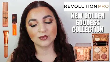 TESTING THE NEW REVOLUTION PRO GODDESS GLOW COLLECTION | LIZZIE DEMETRIOU