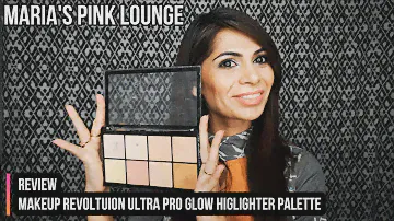 #Review - #MakeupRevolution Ultra Pro Glow Highlighter Palette | Affordable Highlighter Palette