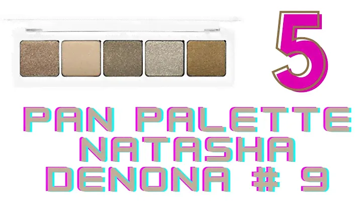 Палетка теней от Natasha Denona Palette 5 #09: свотчи и мнение!