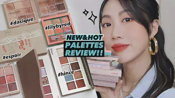 NEW&HOT palette review! DASIQUE/HINCE/ESPOIR/LILYBYRED | Minsco
