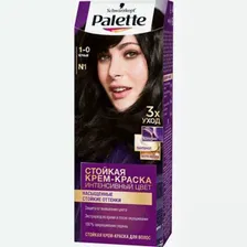 Крем-краска для волос Palette Интенсивный номер оттенка 1-0 цвет N1 Черный