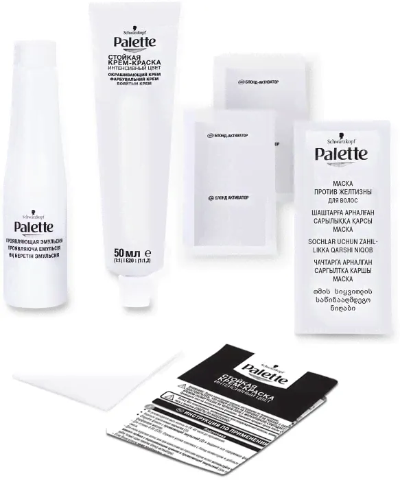 Крем-краска для волос Palette L0 Ультра осветлитель Кристальный блонд 110мл+20г-3
