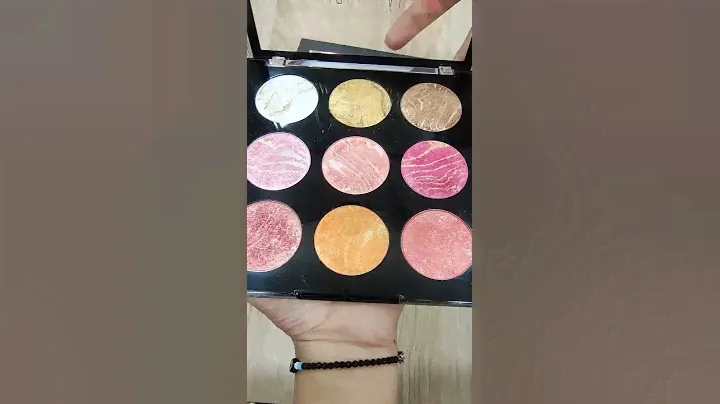 Swiss Beauty Glow Baked Blusher Palette | Shade No.- 02 | Swatches || Krrish Sarkar