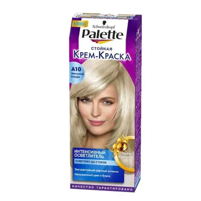 Palette Стойкая крем-краска для волос + маска-уход A10 Жемчужный блондин