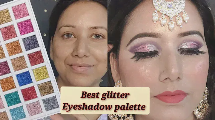 Pigment play max effect glitter  eyeshadow palette #glittereyeshadow #partymakeup
