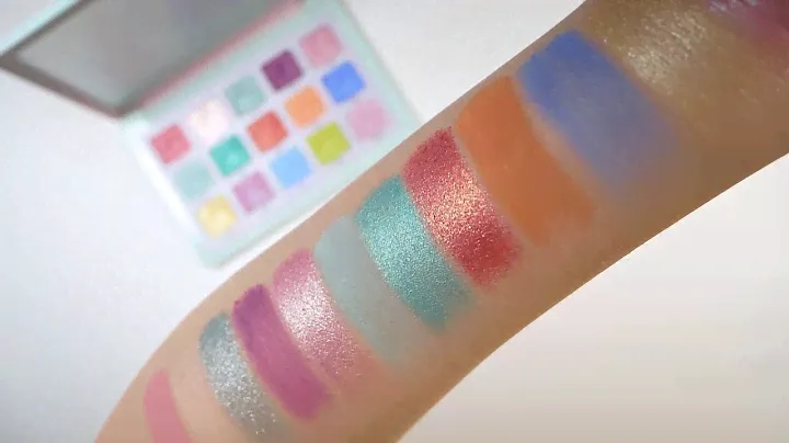 Natasha Denona Pastel Palette Live Swatches