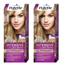 2x Schwarzkopf Palette Intensive Color Creme 8-0 (N7) Light Blonde