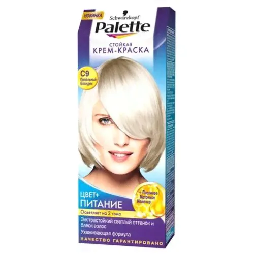 Крем-краска для волос Palette C9 пепельный блондин-0