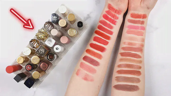 SWATCHING ALL OF MY LIPSTICKS ONE BY ONE AND REMEMBERING THAT I ONLY LIKE BROWN