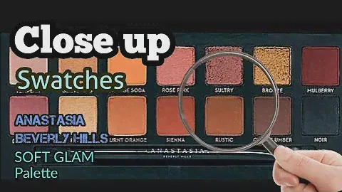 SOFT GLAM palette SWATCHES | Anastasia Beverly Hills | Close Up