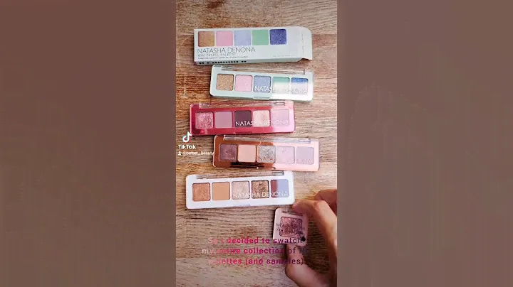 Unboxed a new Natasha Denona mini palette for summer and swatched all of my ND shadows #makeup