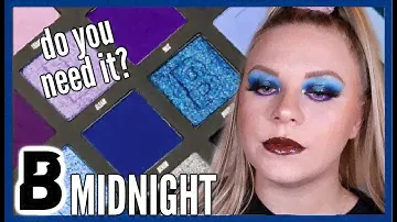 BEAUTY BAY MIDNIGHT EYESHADOW PALETTE REVIEW 💙 | COLLAB WITH LIZZIE & JODIE | makeupwithalixkate