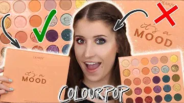 COLOURPOP ITS A MOOD EYESHADOW PALETTE 😍 SWATCHES + 2 LOOKS!