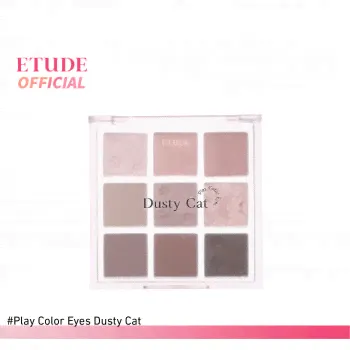 Палетка теней для век 9 оттенков ETUDE Play Color Eyes Palette #Dusty Cat (0,8 г x 9 цветов) ETUDE темно-розовые тона-0
