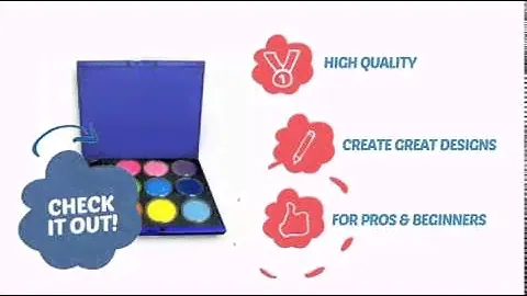 Wolfe 30 gm Face Paint Palettes - Build Your Own! (12 Colors) - ClownAntics.com