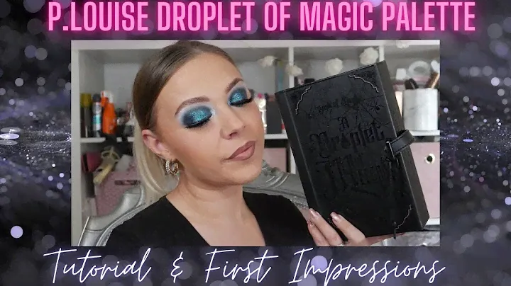 I FINALLY GOT IT!!!😍 TRYING THE P.LOUISE DROPLET OF MAGIC PALETTE! | GORGEOUS BLUE/GREEN SMOKEY EYE!