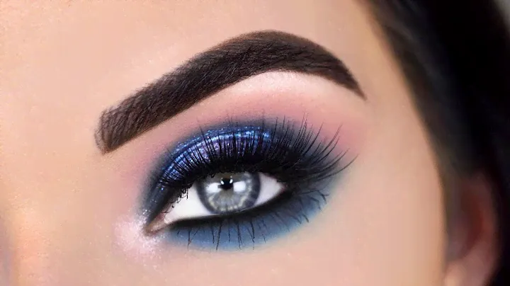 Dominique Cosmetics Rustic Glam Eyeshadow Palette | Blue Smokey Eye Makeup Tutorial