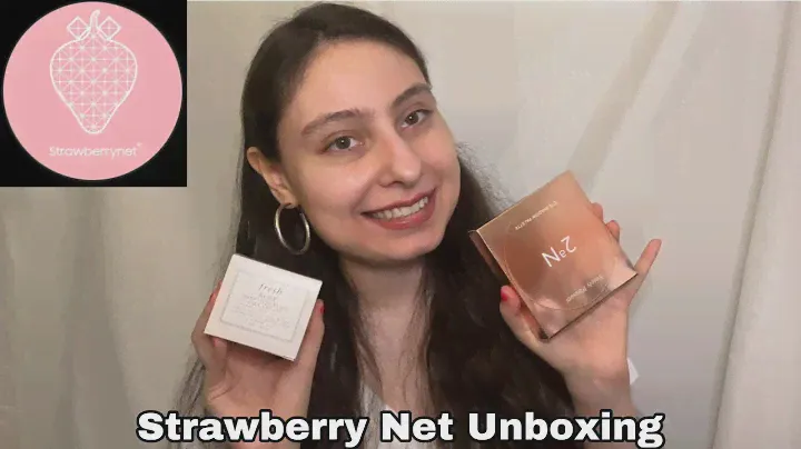 Strawberry Net Unboxing | Fresh Rose Deep Hydration Face Cream & 2an Eyeshadow Palette
