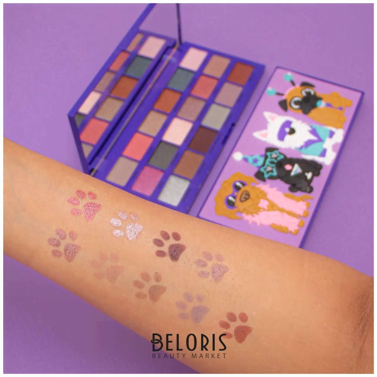 I Heart Revolution Палетка теней для век Party Pooches Eyeshadow Palette-4