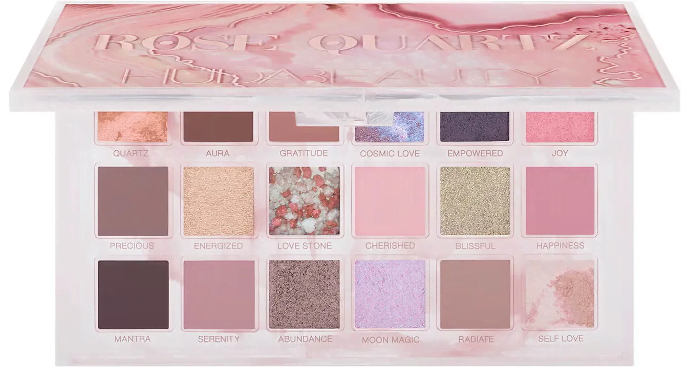 Палетка теней Huda Beauty - Rose Quartz Eyeshadow Palette-0
