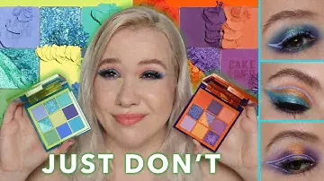Huda Beauty Color Block Obsessions Eyeshadow Palette | Swatches & 3 Looks