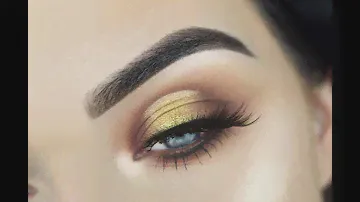 NEW ABH SOFT GLAM Palette | Gold Halo Eye Makeup Tutorial