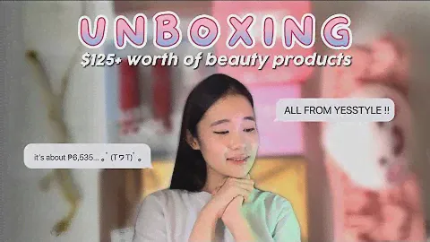 unboxing $125+ worth of beauty products | yesstyle influencers