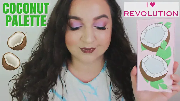 I HEART REVOLUTION TASTY COCONUT PALETTE REVIEW AND TUTORIAL | LIZZIE DEMETRIOU