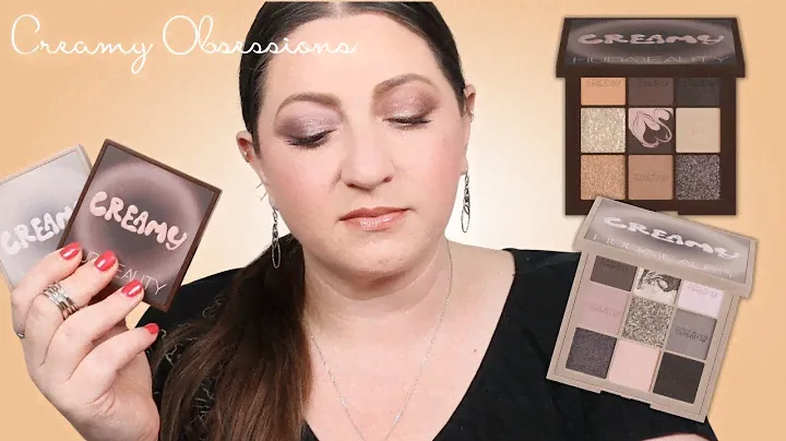 Huda Beauty Creamy Obsessions Eyeshadow Palettes – Full Swatches, 2 Looks & Wear Test