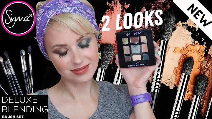 Sigma Beauty DELUXE BLENDING BRUSH SET + IVY EYESHADOW PALETTE | Demo + Review