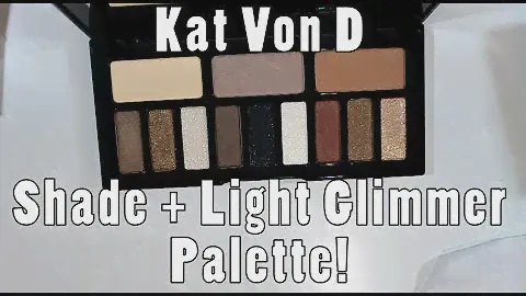 First Impressions/ Swatches: KVD Shade + Light Glimmer Palette