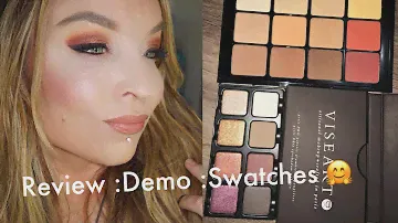 Viseart Warm Matte & Petit Pro Eyeshadow Palettes : Review : Demo : Swatches