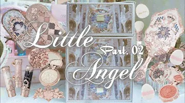 𐙚 ASMR UNBOXING FLOWER KNOWS LITTLE ANGEL REVIEW & SWATCHES 🏹 AESTHETIC ANGELCORE MAKEUP | PART 2