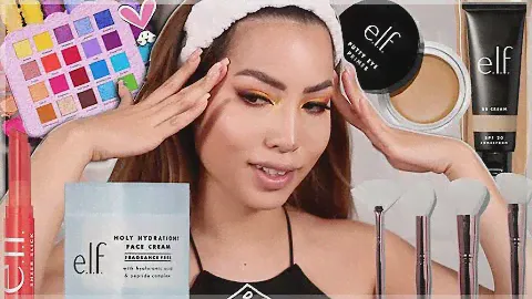 PLAYING WITH COLOR USING NEW ELF COSMETICS & GLAMLITE CAKE PALETTE
