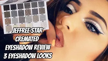 *NEW* JEFFREE STAR CREMATED EYESHADOW PALETTE | 3 EYESHADOW LOOKS | HONEST REVIEW