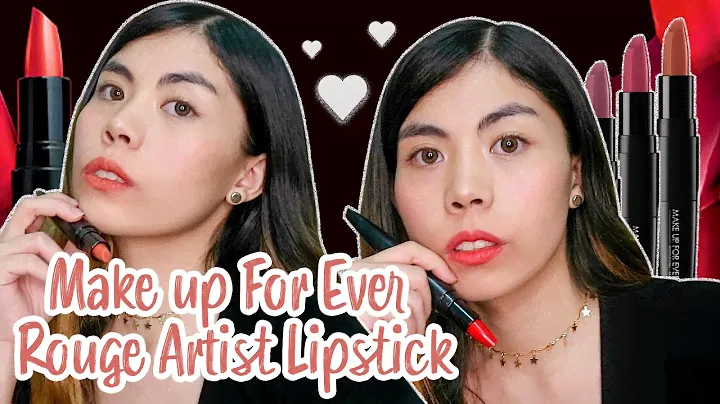 MAKE UP FOR EVER ROUGE ARTIST LIPSTICK REVIEW AND WEAR TEST| ارواج ميكاب فوريفر لجديدة